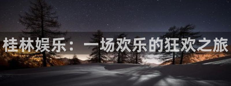太阳成集团tyc9728：桂林娱乐：一场欢乐的狂欢之旅